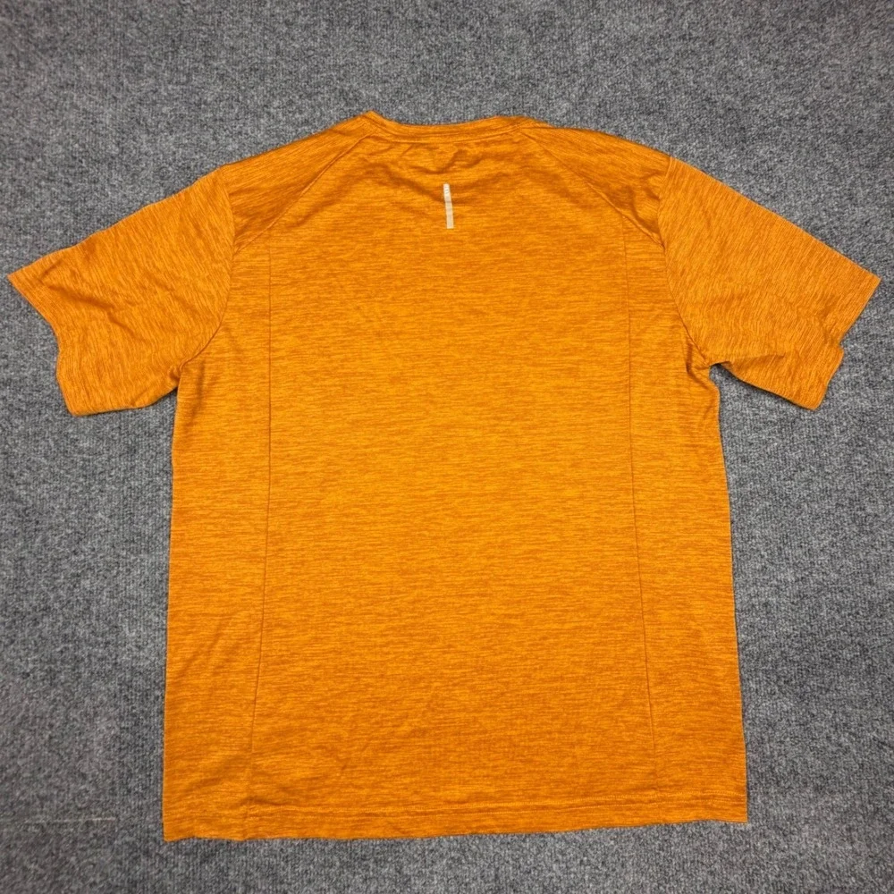 REI Co-op Mens Active T-Shirt Medium Orange Heathered‎ Polyester Performance Tee